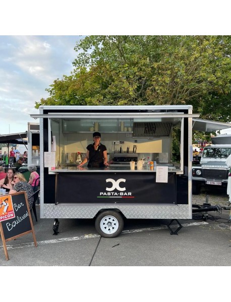 Square trailer food truck 13 feet