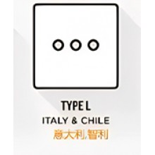 Italy, Chile power sockets