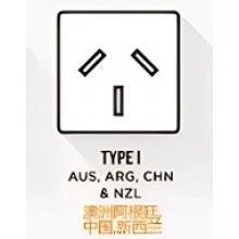 Australia, Argentina, China, New Zealand power sockets