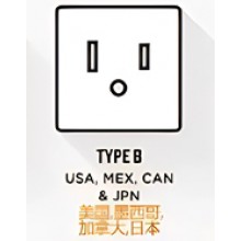 United States, Mexico, Canada, Japan power sockets